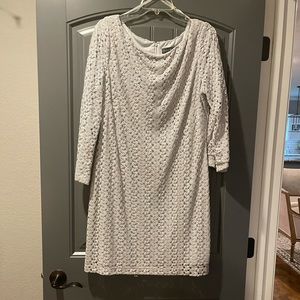 Mother of the Bride💐 Silver & Lace Dress